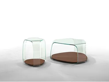 CHAKRA - Wood and glass coffee table by Tonin Casa - view 2